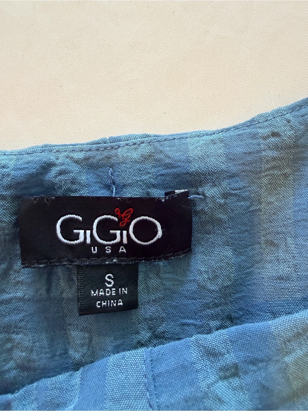 GIGIO BLUE SPAGHETTI STRAP WIDE LEG JUMPER - Size Small - Picture 11 of 14